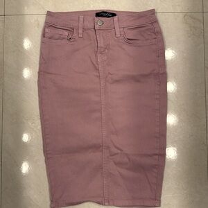 💗Seven Two Denim dusty rose denim pencil skirt